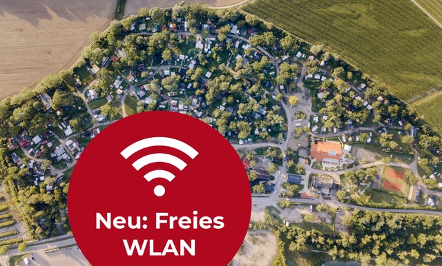 Luftaufnahme von Campingpark Gugel im Markgräflerland, umgeben von Natur.