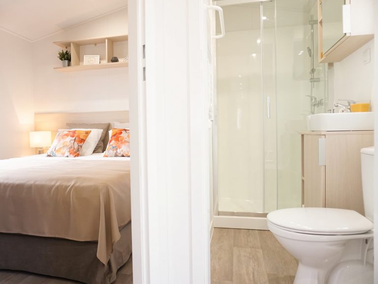 Mobilheime mit hochwertiger Ausstattung auf dem Camping Gugel.